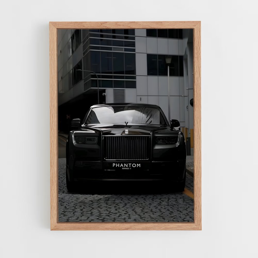 Poster Rolls Royce Noir Éblouissant – affiche Rolls-Royce (vue 4)